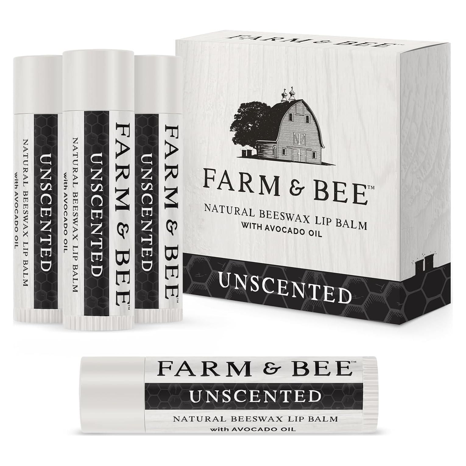 Bálsamo Labial Natural Farm & Bee - Cera de Abeja 4x4.25g