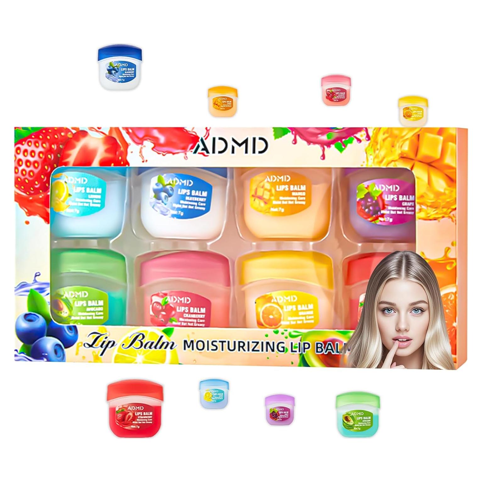 Set de bálsamo labial hidratante 8 sabores Shantou 100g