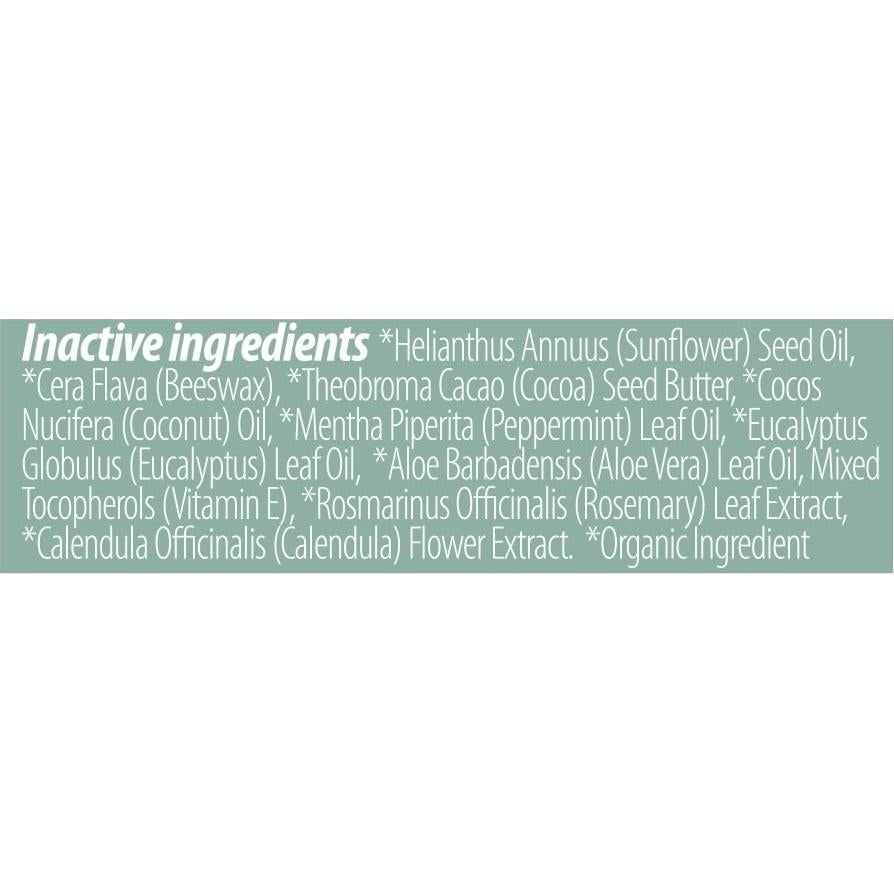 Bálsamo Labial Orgánico BeeKissed Menta Eucalipto SPF 15 - 2 Unidades