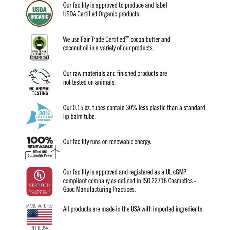 Bálsamo Labial Orgánico BeeKissed Menta Eucalipto SPF 15 - 2 Unidades