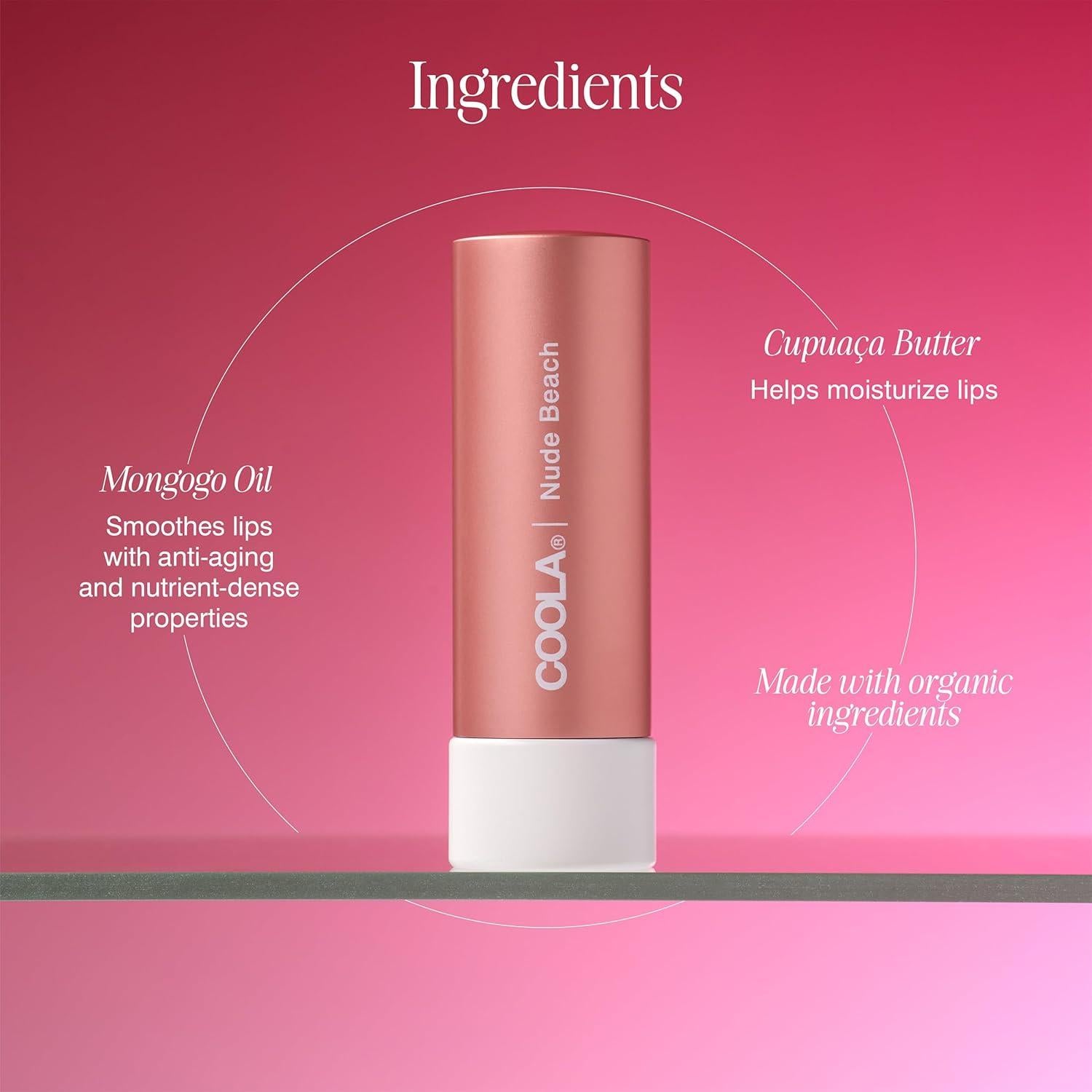 Bálsamo Labial Orgánico COOLA SPF 30, 4.25 g, Vegano