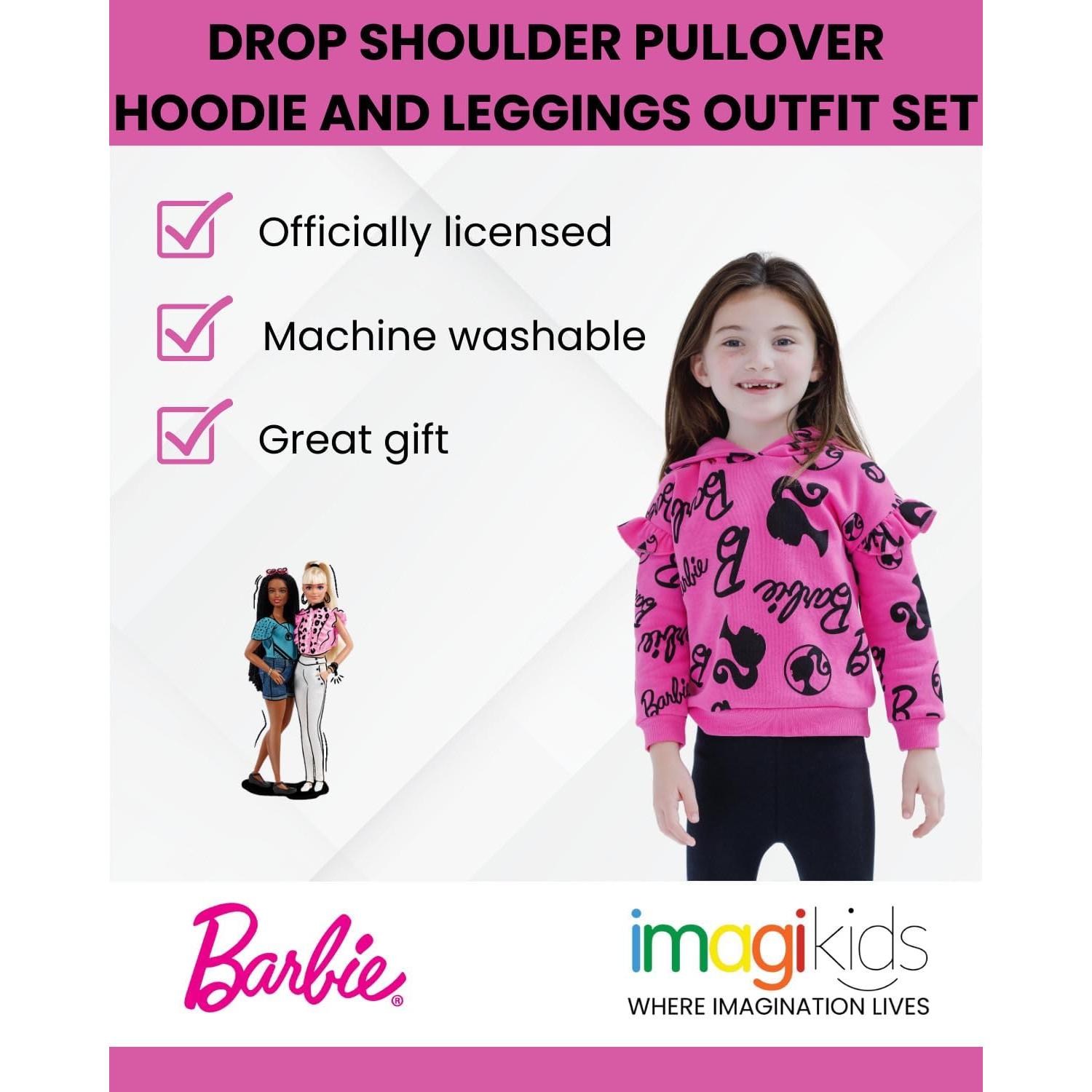 Conjunto sudadera y leggings para niñas Barbie 2T-18-20