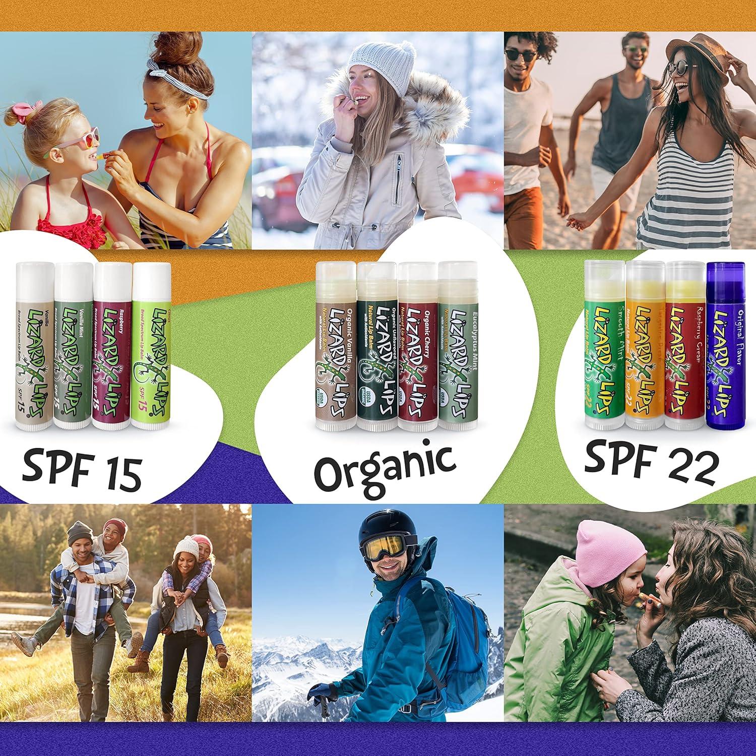 Bálsamo Labial Orgánico Lábios de Lagarto - 4 Sabores