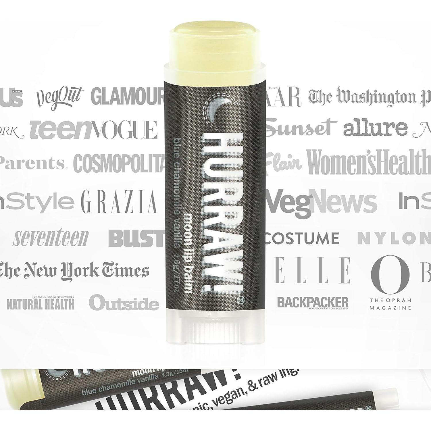 Bálsamo Labial Nocturno Hurraw! Luna 4.8g x2 Orgánico