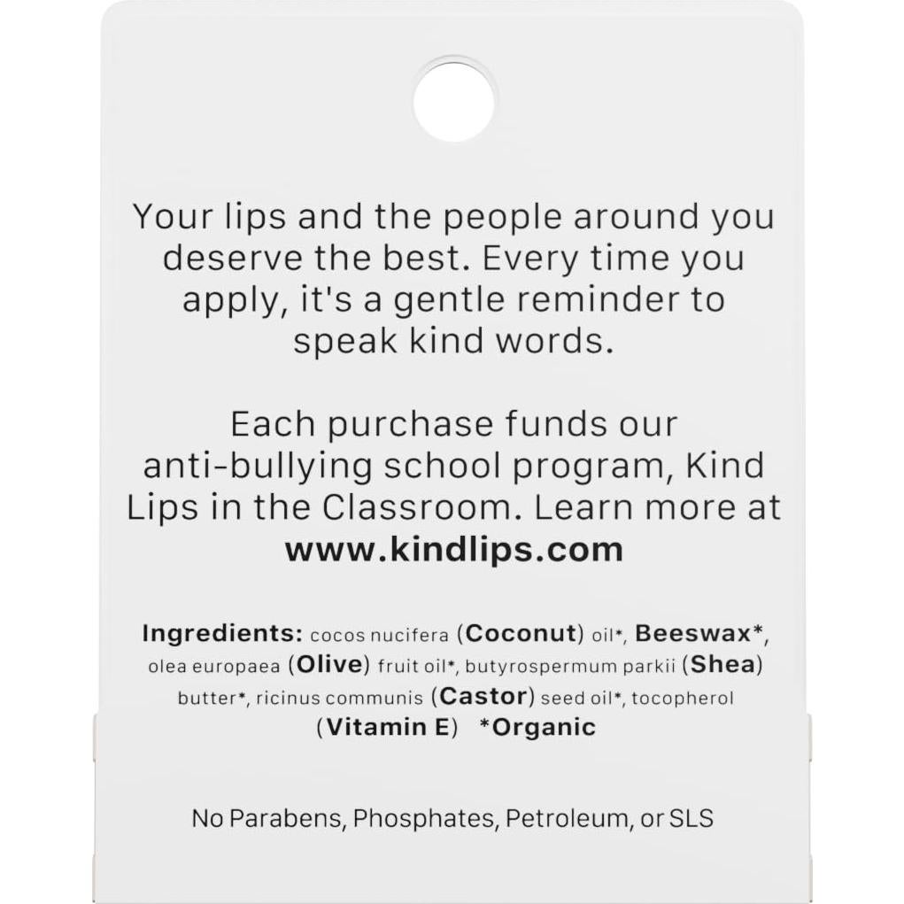 Bálsamo Labial Orgánico Kind Lips Sin Fragancia 2-Pack - Cuidado Natural