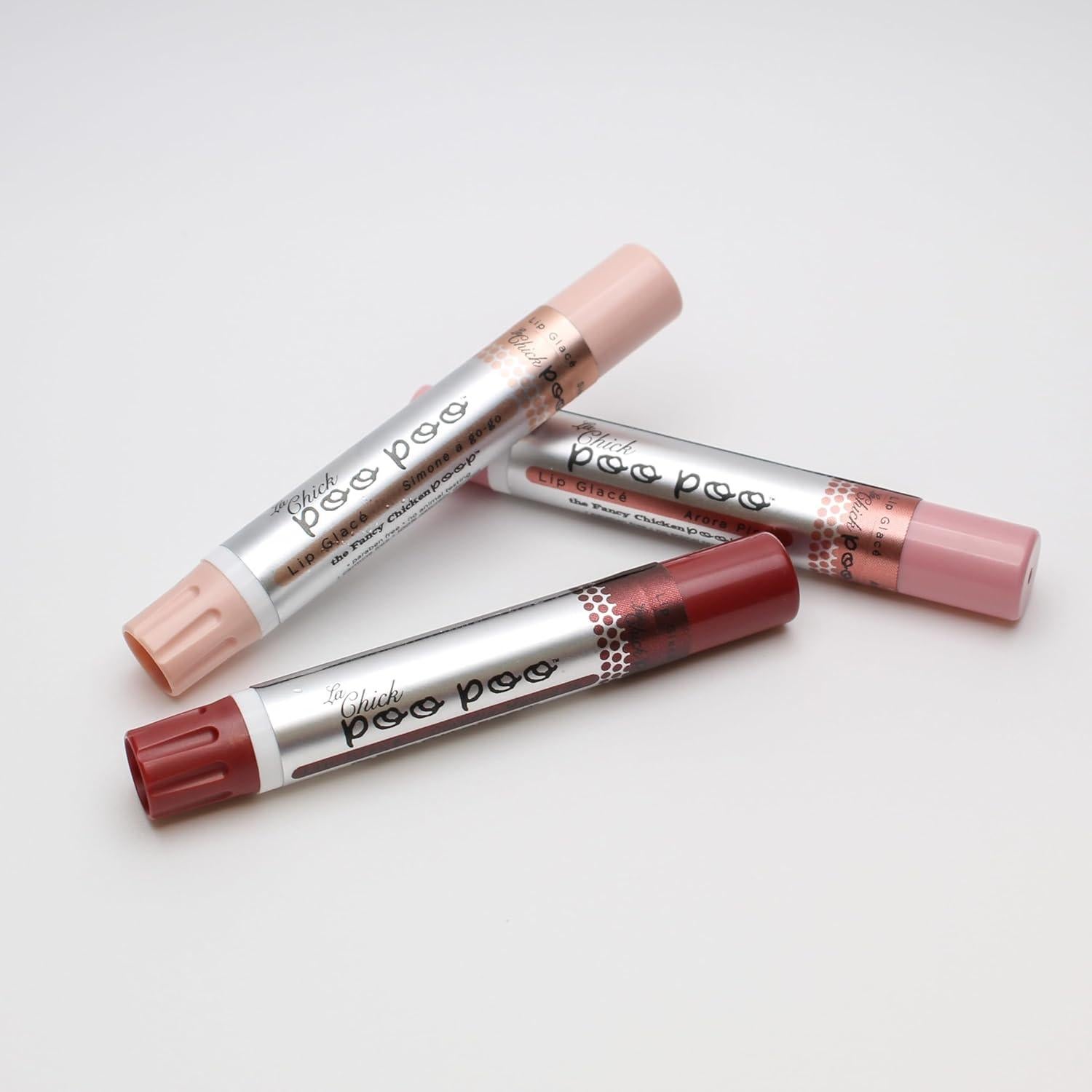 Brillo Labial Hidratante La Chick Poo Poo - Combo 3 Tubos