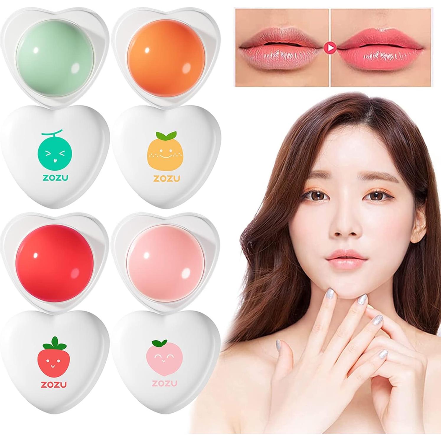 Juego de 4 Labiales Hidratantes Orgánicos Charm Kiss - Frutas