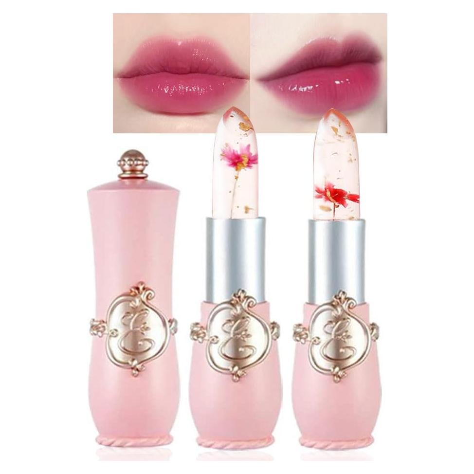 Set 2 Barras de Labios Hidratantes BINGBRUSH Rosa y Roja