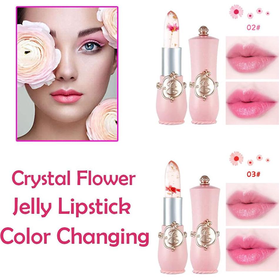 Set 2 Barras de Labios Hidratantes BINGBRUSH Rosa y Roja