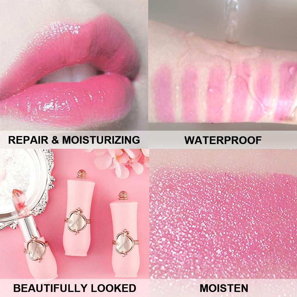 Set 2 Barras de Labios Hidratantes BINGBRUSH Rosa y Roja