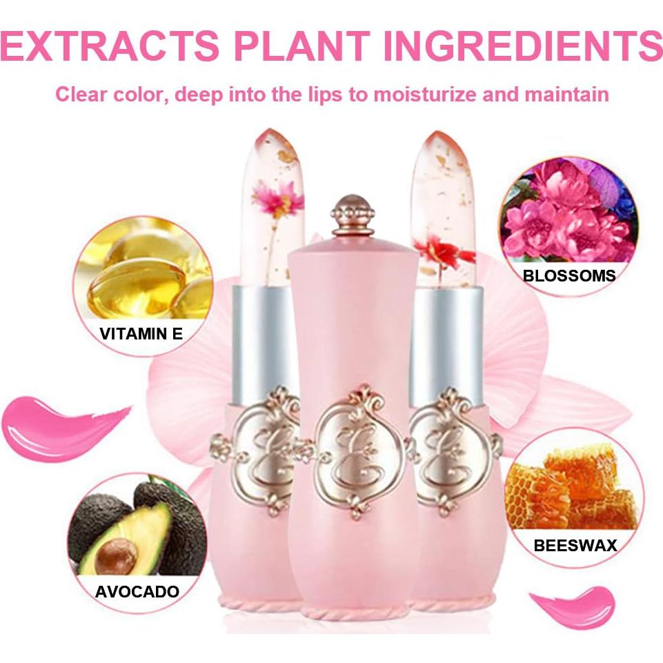 Set 2 Barras de Labios Hidratantes BINGBRUSH Rosa y Roja