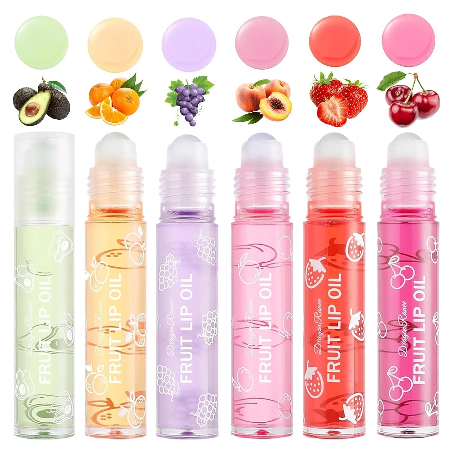 Set de 6 Balsamos Labiales Frutales Gireatick Hidratantes