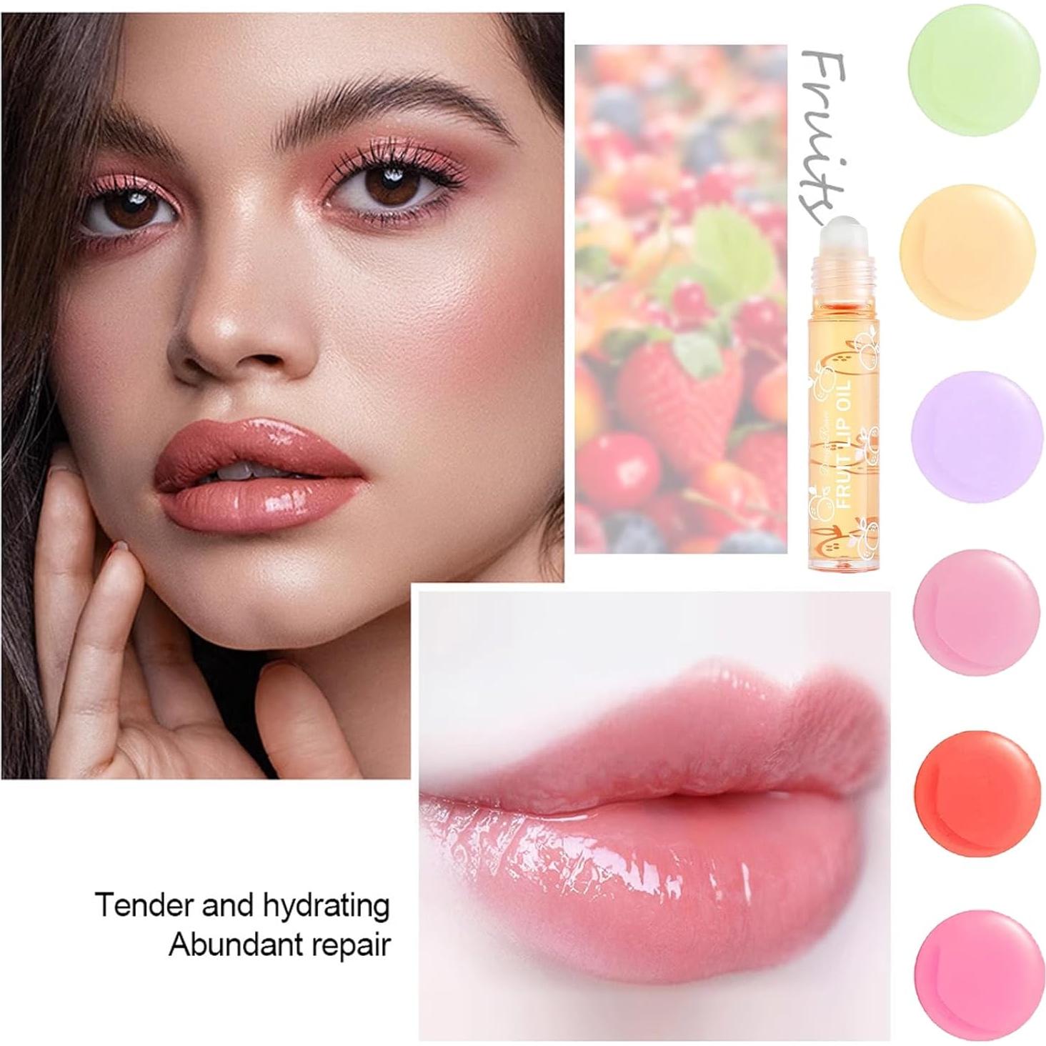 Set de 6 Balsamos Labiales Frutales Gireatick Hidratantes