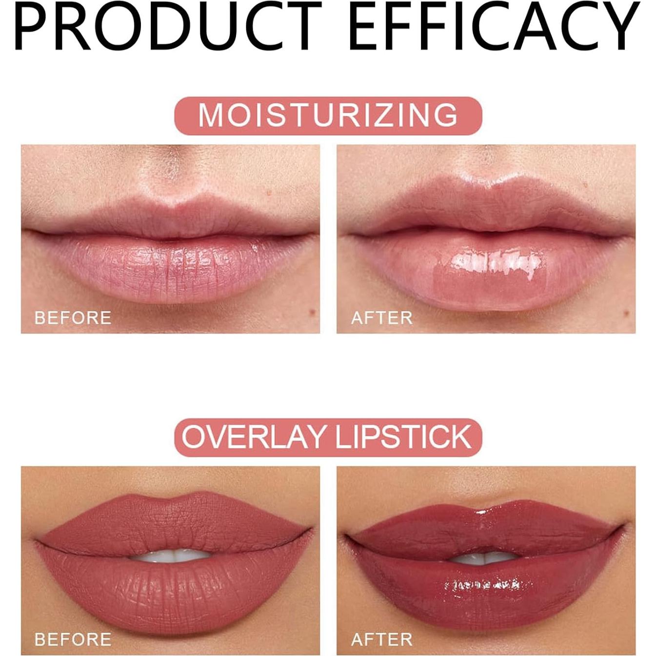 Set de 6 Balsamos Labiales Frutales Gireatick Hidratantes