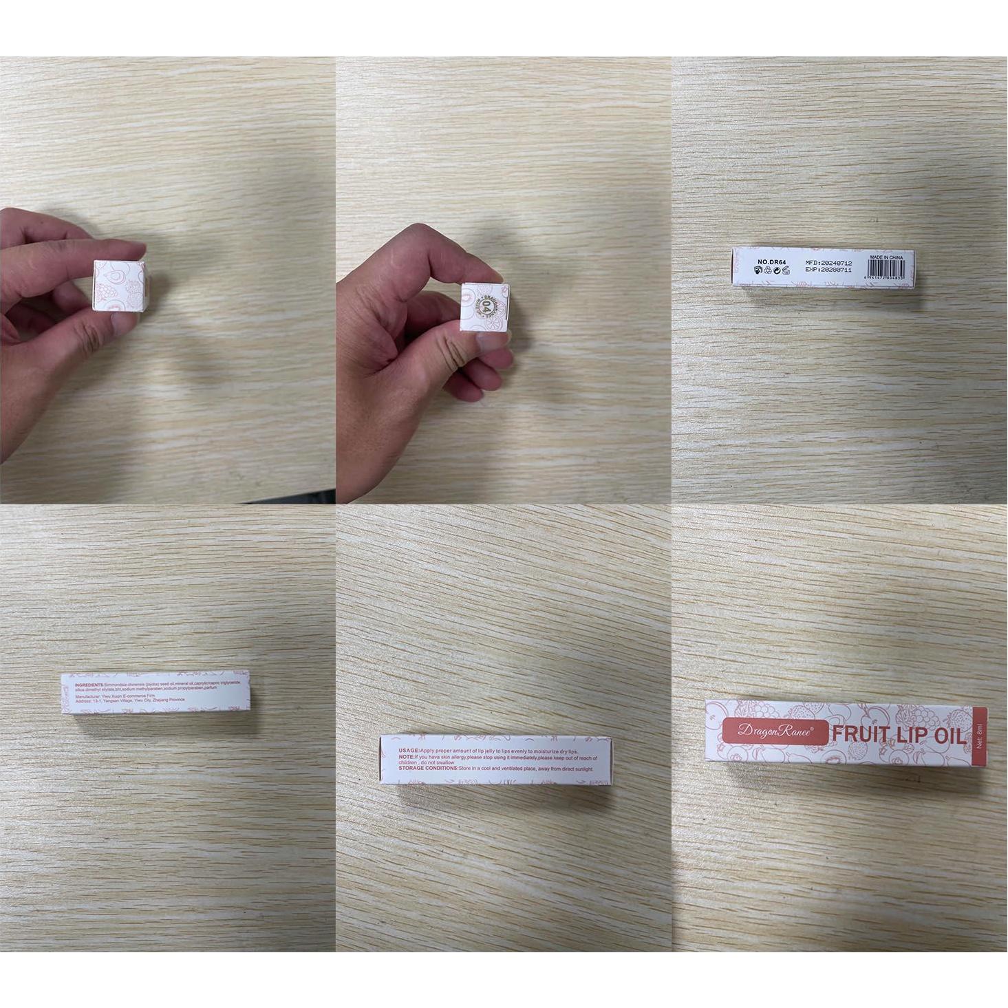 Set de 6 Balsamos Labiales Frutales Gireatick Hidratantes