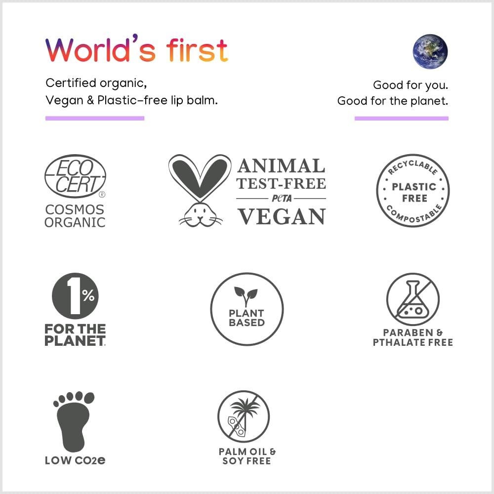 Bálsamo Labial Orgánico ILIKA Jumbo - Paquete de 4 Sabores