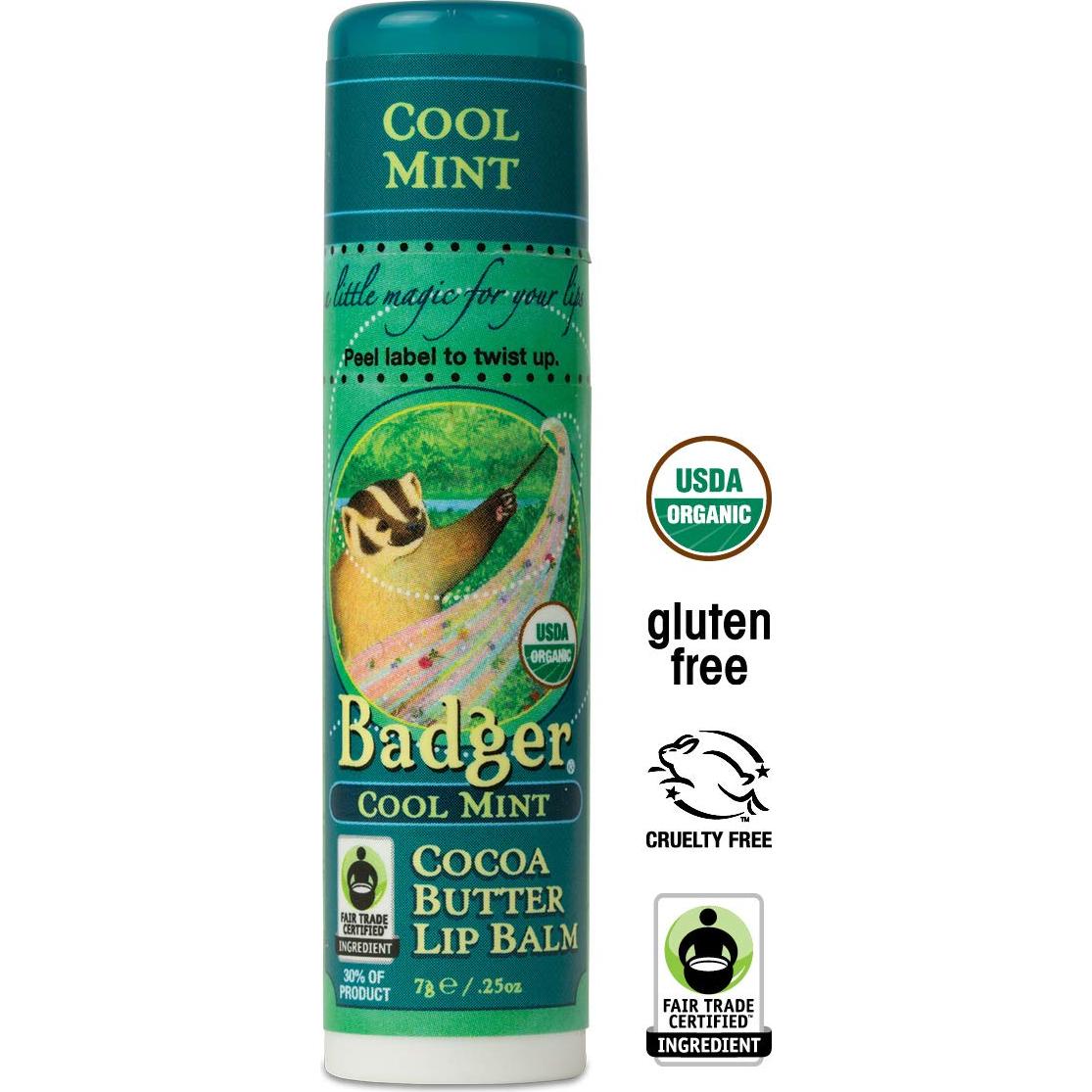 Bálsamo Labial Badger Menta Fresca 7.87 cm 9.07 g