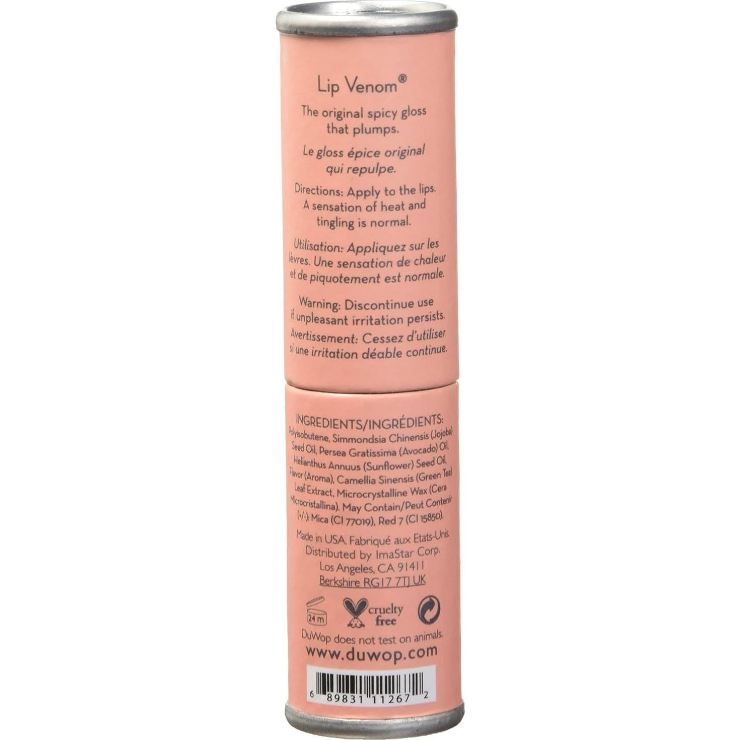 Brillo Aumentador de Labios DuWop Veneno de Labios 3.4g Rosa