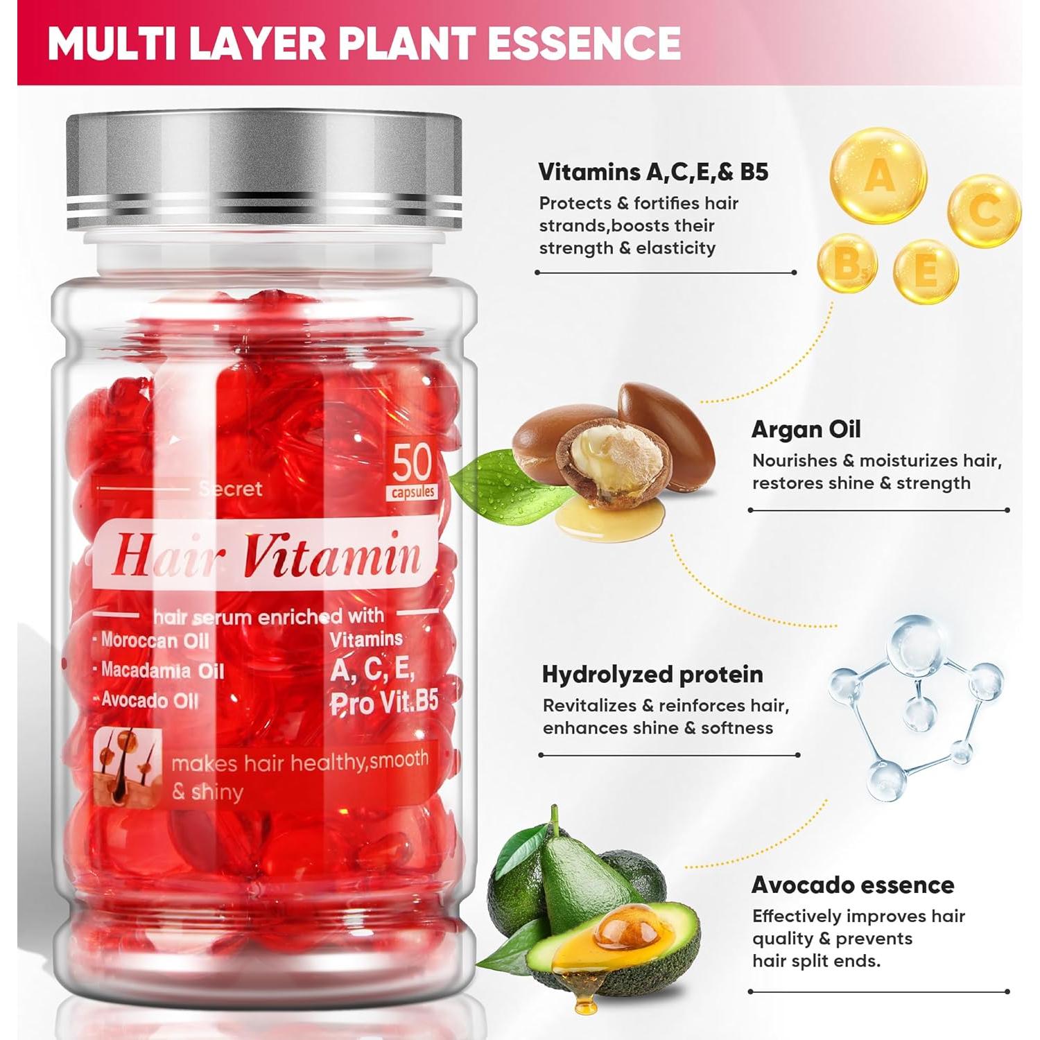 Suero Capilar Jaxmoon - 50 Cápsulas Sin Enjuague con Aceites