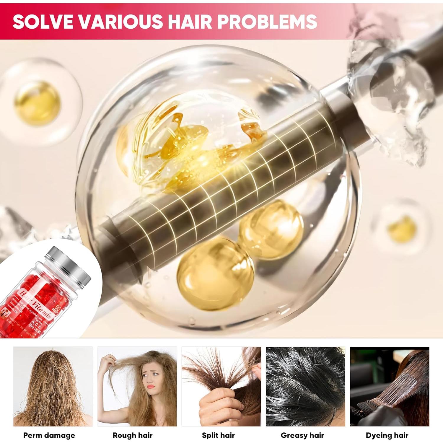 Suero Capilar Jaxmoon - 50 Cápsulas Sin Enjuague con Aceites