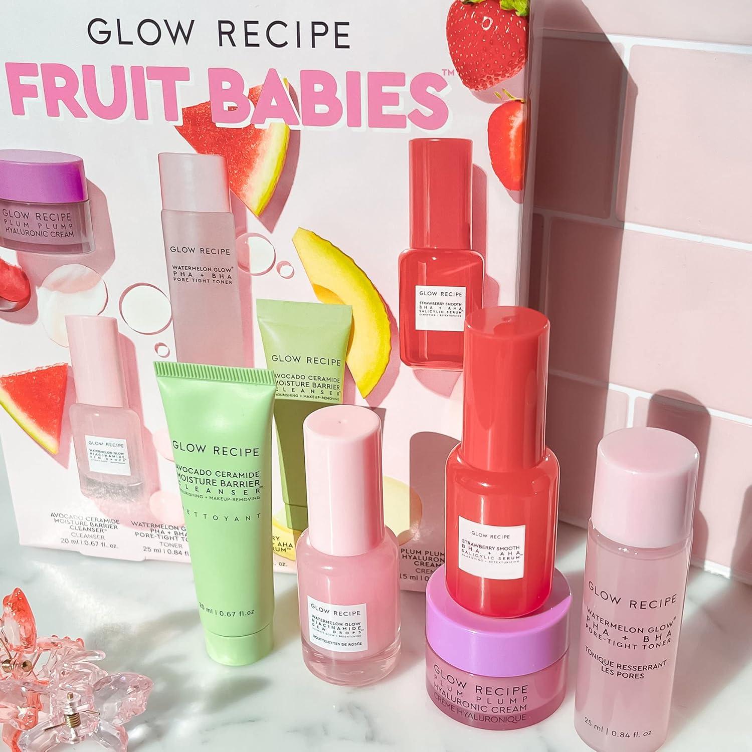 Kit de Cuidado Facial Mini Glow Recipe Fruit Babies - 5 Esenciales