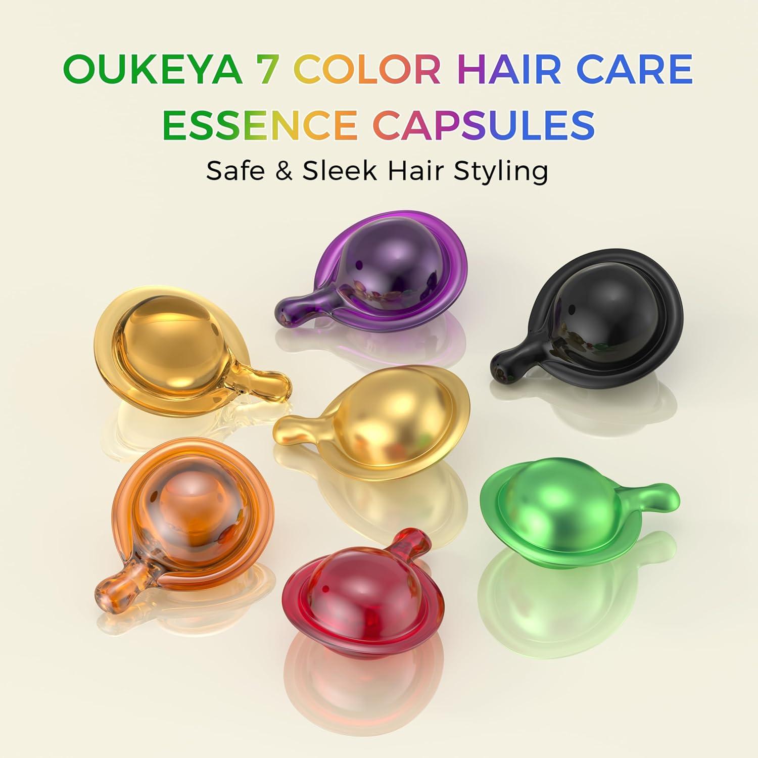 OUKEYA Suero Tratamiento Cabello Frizado 7 Colores Vitaminas