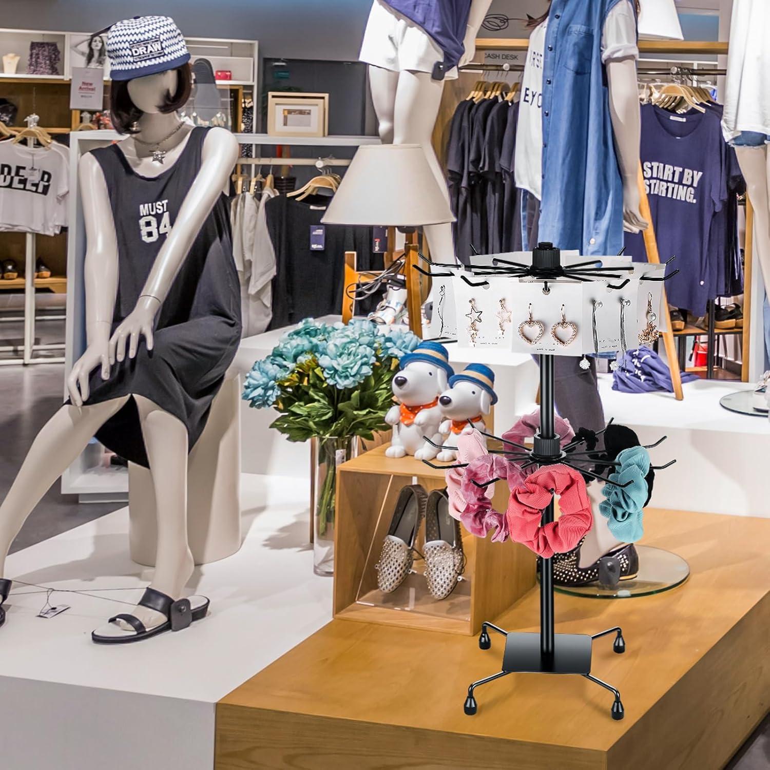 Soporte de Joyería BBTO Rotatorio 50x30 cm 2 Pcs Negro