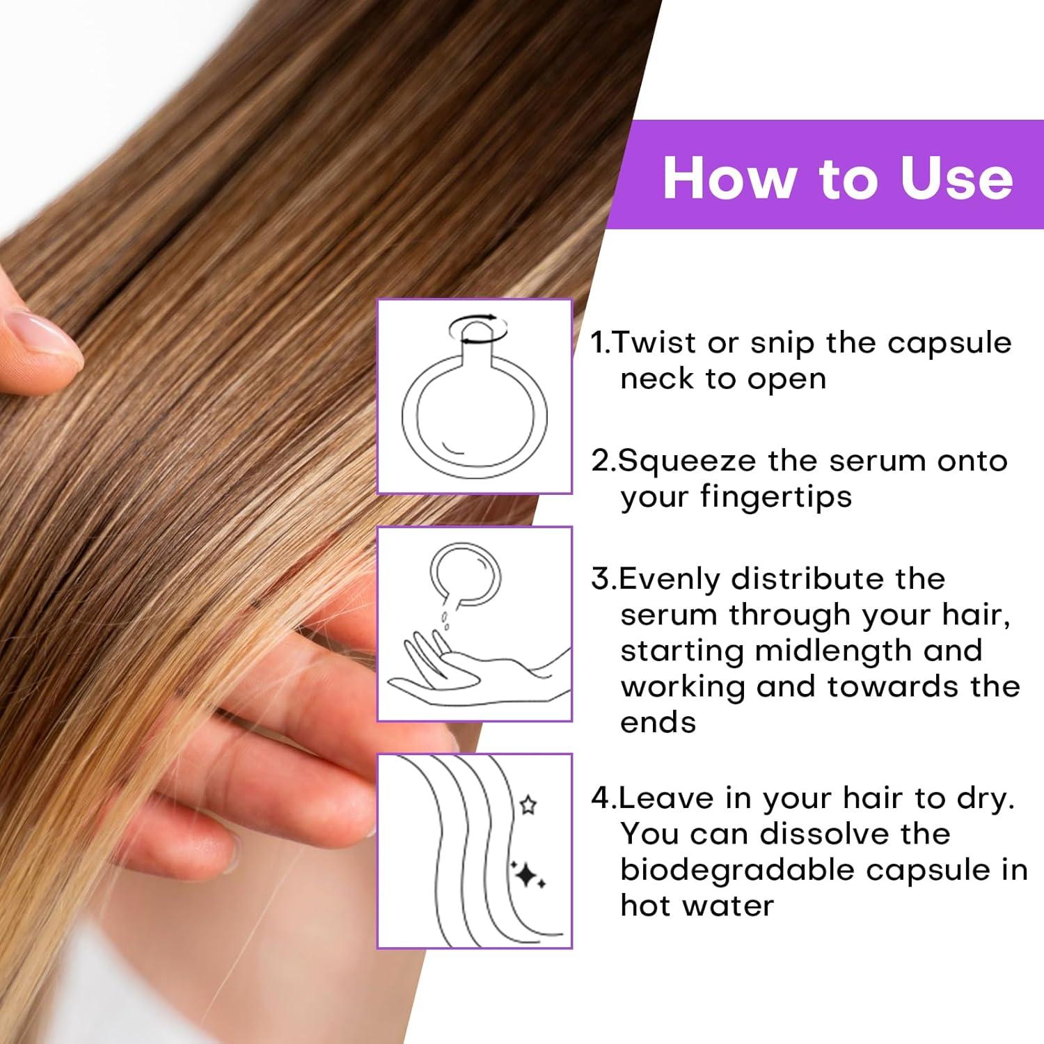 Cápsulas de Suero para Cabello Permotary 100PCS - Aceites y Vitaminas