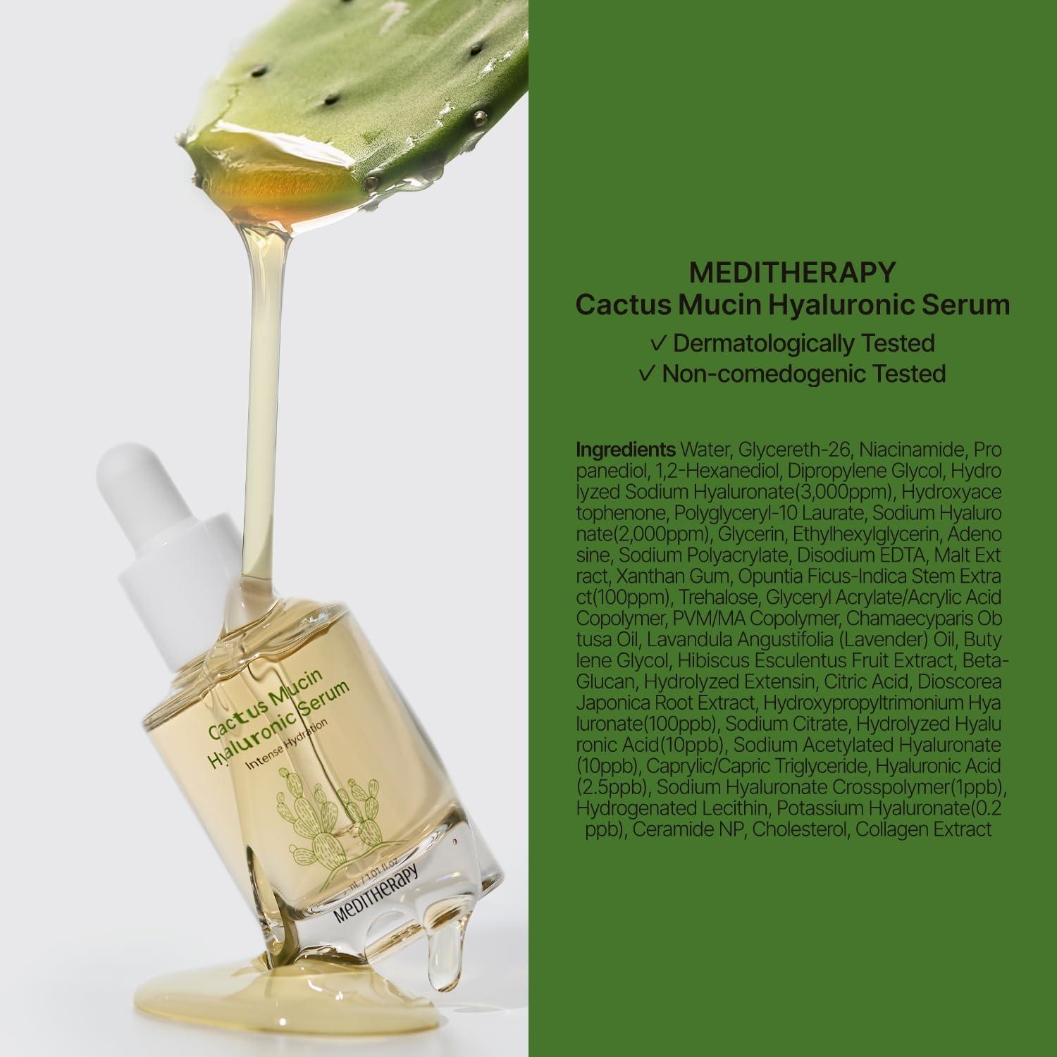 Suero Hialurónico de Mucina de Cactus 30 ml - Hidratante Vegano