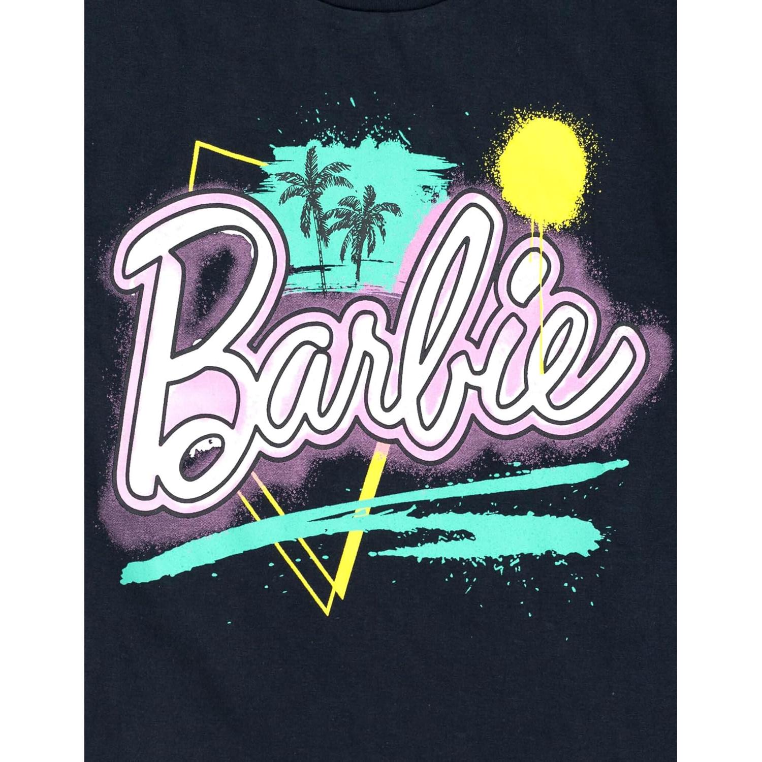 Conjunto camiseta y shorts Barbie para niñas 6 años rosa