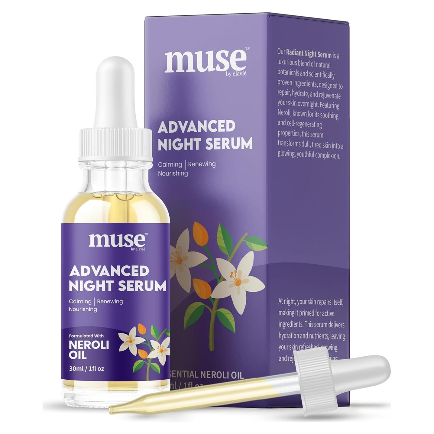 Suero Nocturno Avanzado Elavié 28.35 ml - Hidratación Profunda