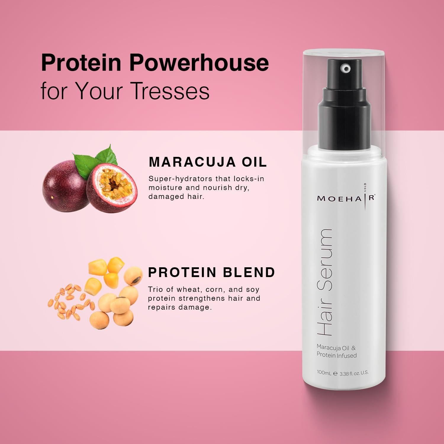 Suero Antifrizz Moehair 100 ml - Controla Daños y Brillo