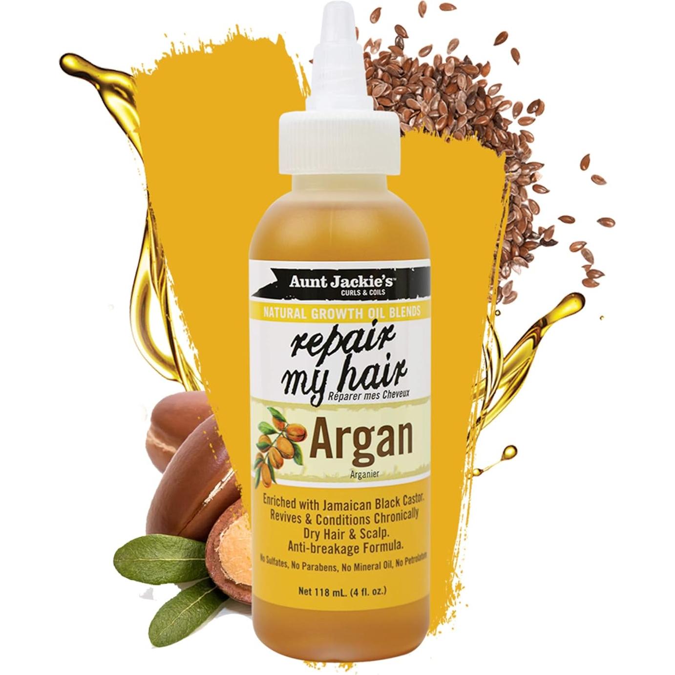 Aceite de Crecimiento Natural Aunt Jackie's 113 g - Argan