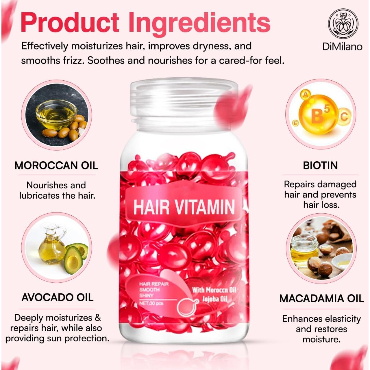 Suero Tratamiento Capilar For DiMilano - Sin Enjuague 30 Cápsulas