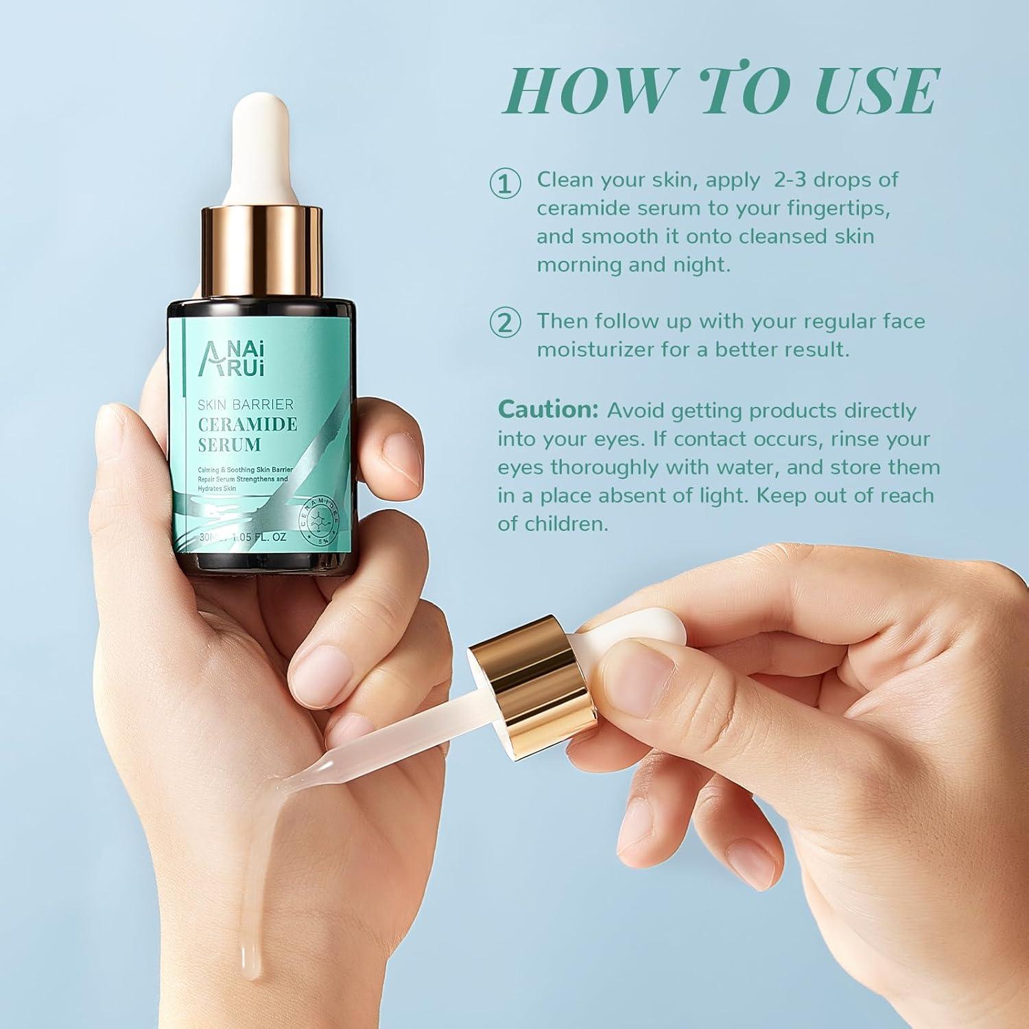 Kit de Masaje Facial ANAI RUI SPA - 3 Mascarillas y Suero