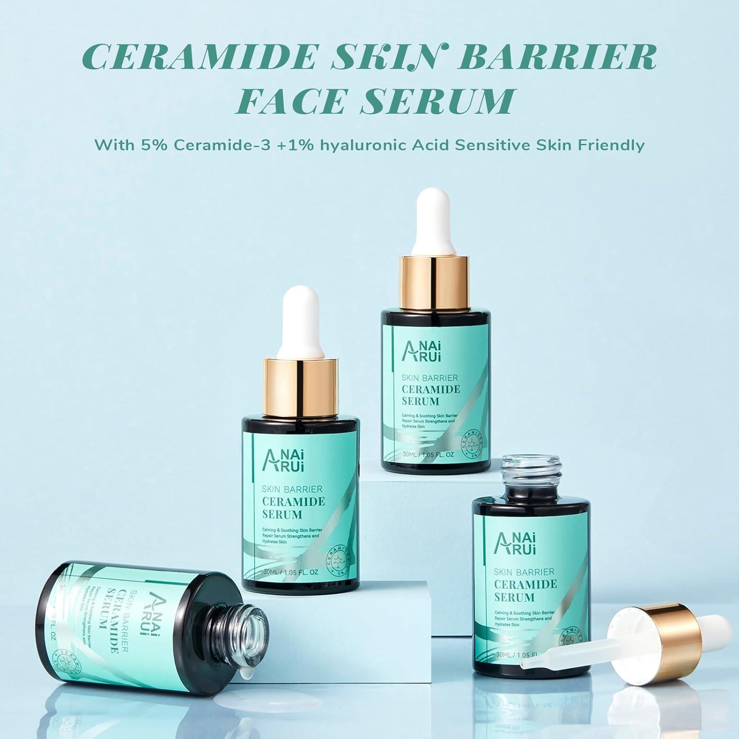 Kit de Masaje Facial ANAI RUI SPA - 3 Mascarillas y Suero