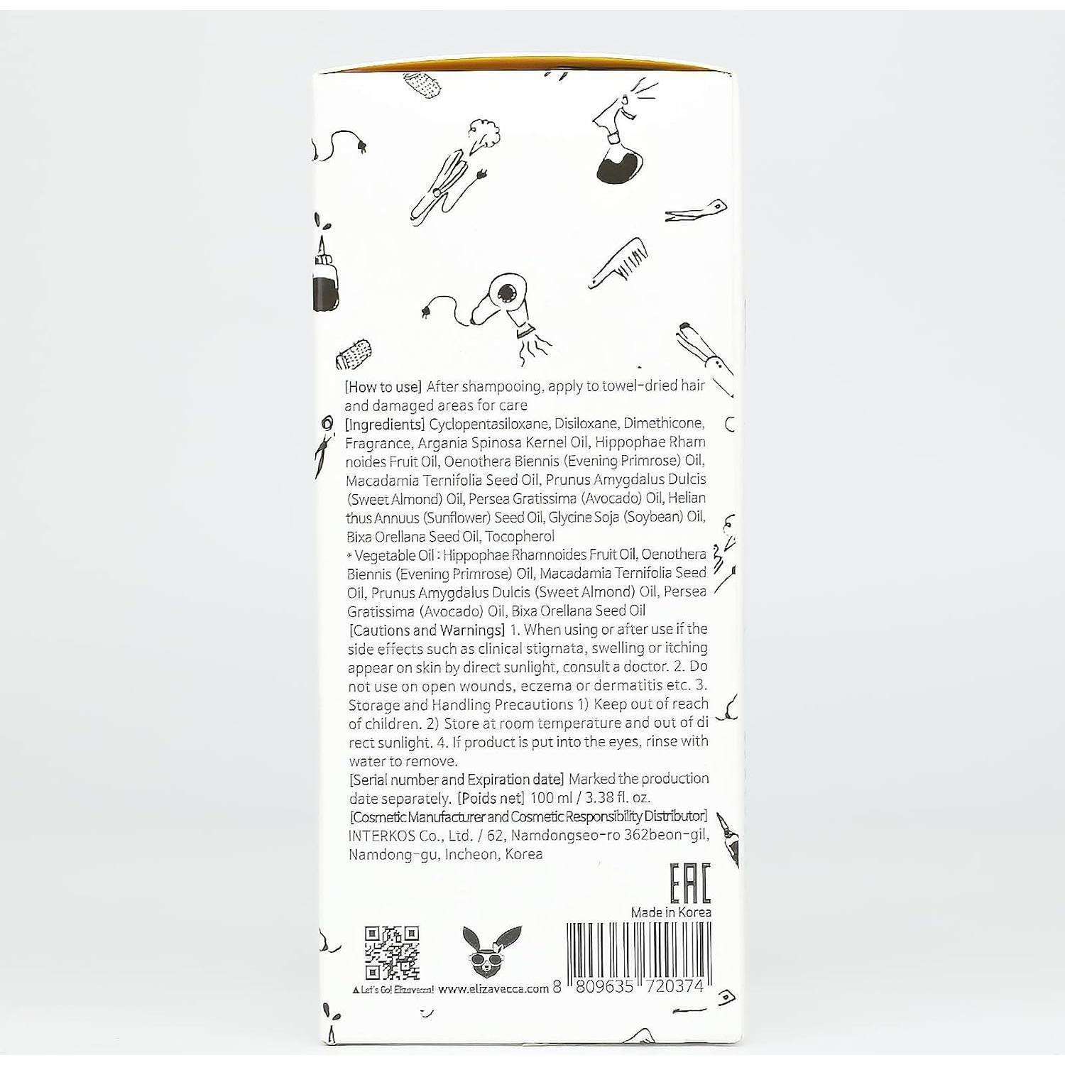 Aceite Esencial para Cabello Elizavecca CER-100 100ml