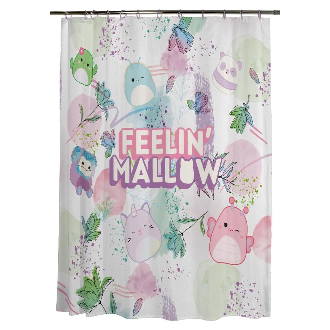 Cortina de Ducha Franco Squishmallows 72x72 Microfibra