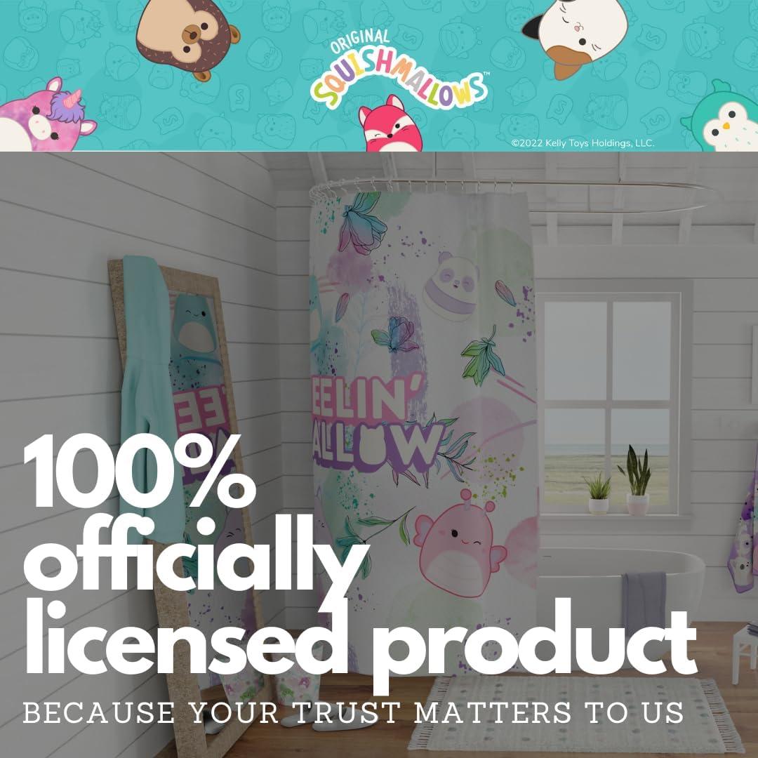 Cortina de Ducha Franco Squishmallows 72x72 Microfibra