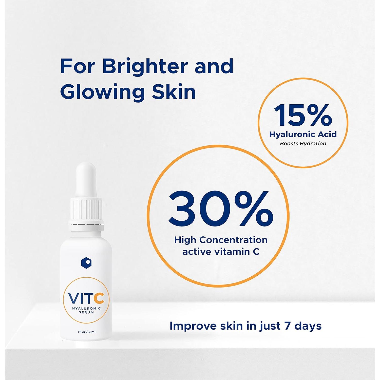 Suero VIT C Skinlocity 100g - Vitamina C y Ácido Hialurónico