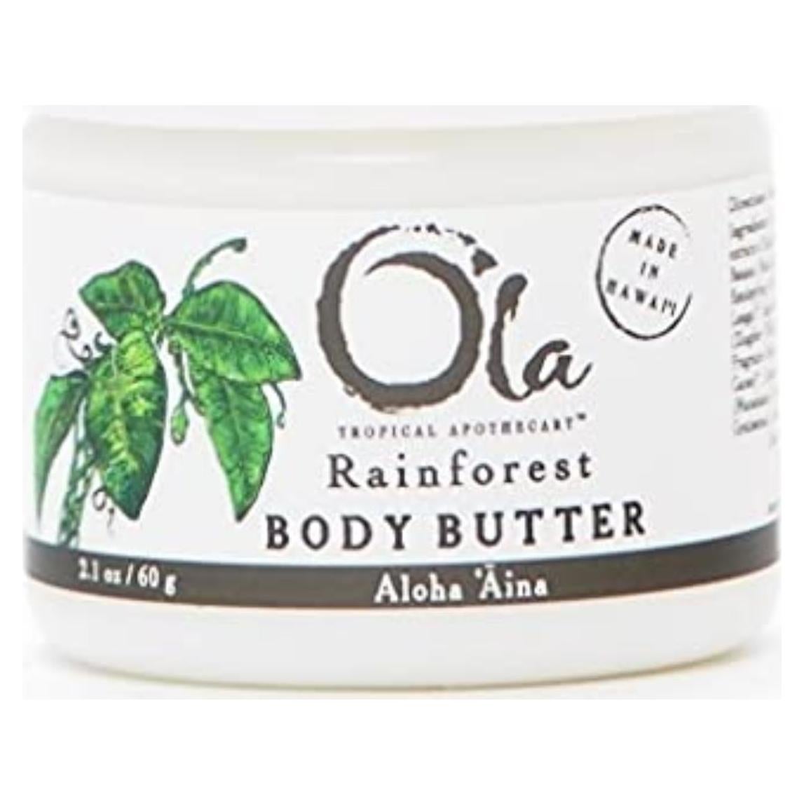 Manteca Corporal Ola Rainforest - Hidratante con Aceite de Coco 59.4g