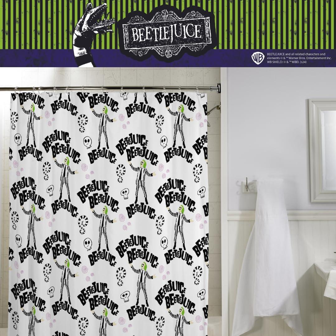 Cortina de Ducha Microfibra Beetlejuice Franco 70x72 cm