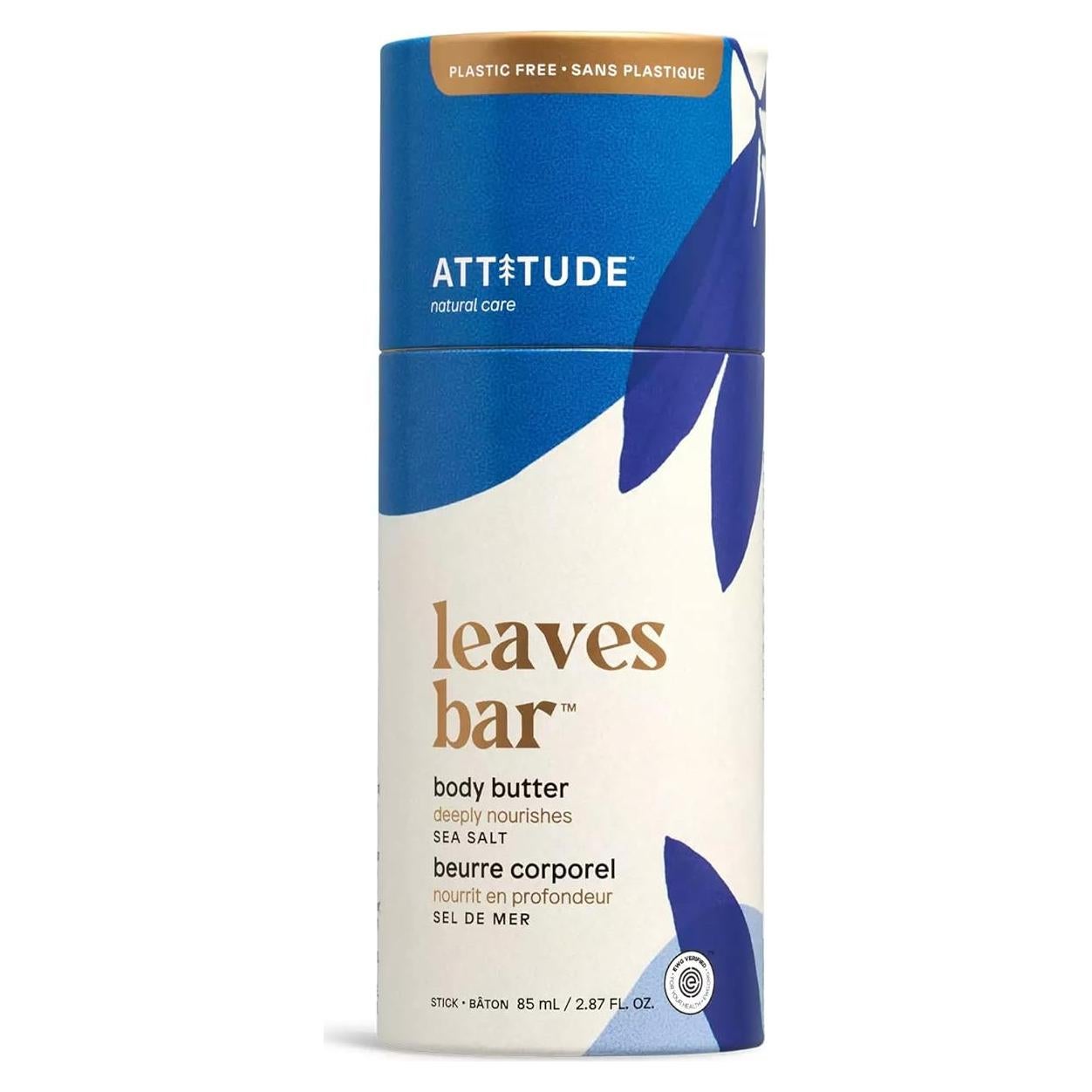 Manteca Corporal ATTITUDE Sal Marina 85g - Vegana y Natural