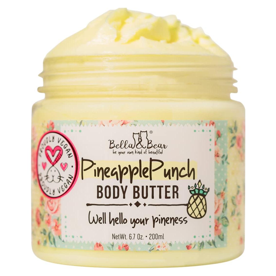 Manteca Corporal Vegana Bella & Bear 190g Aroma Piña
