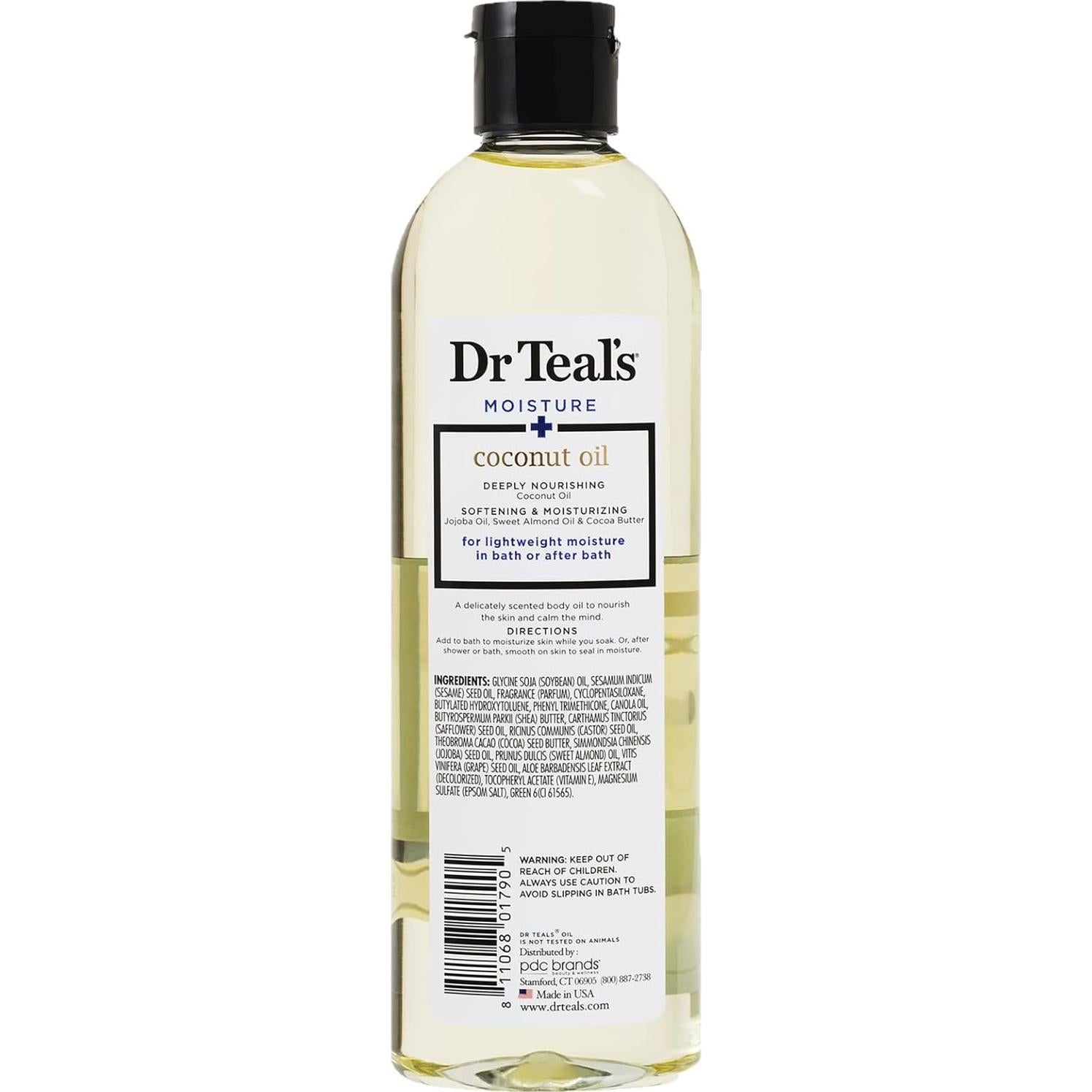 Juego de Regalo Aceite de Baño Dr. Teals - Eucalipto, Coco y Karité