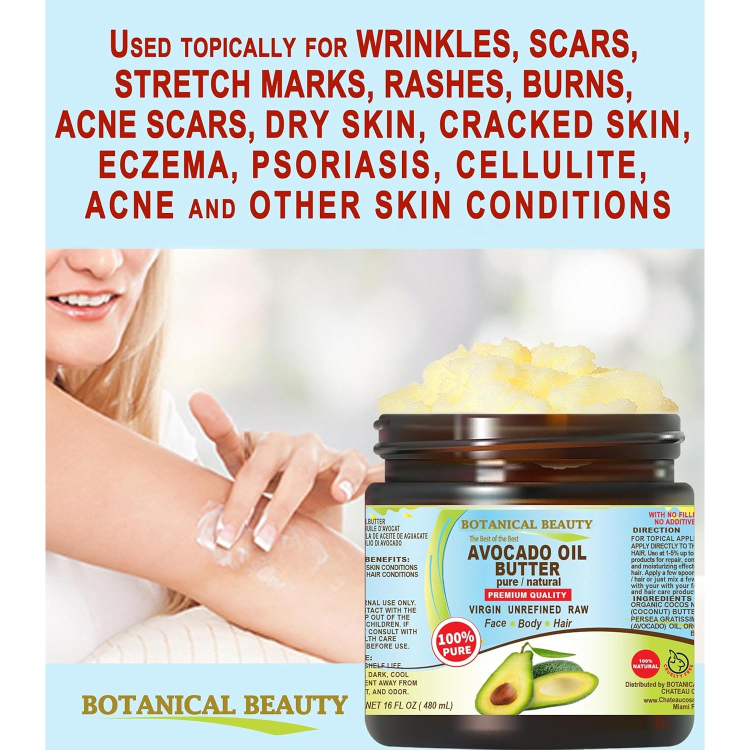 Mantequilla de Aceite de Aguacate 236.6 ml Belleza Botánica