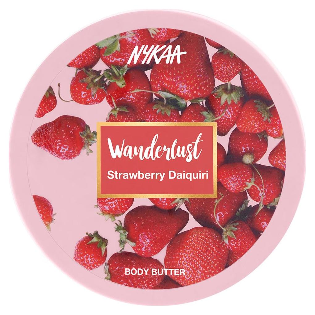 Manteca Corporal Nykaa Naturals Daiquiri de Fresa 190 g - Vegana