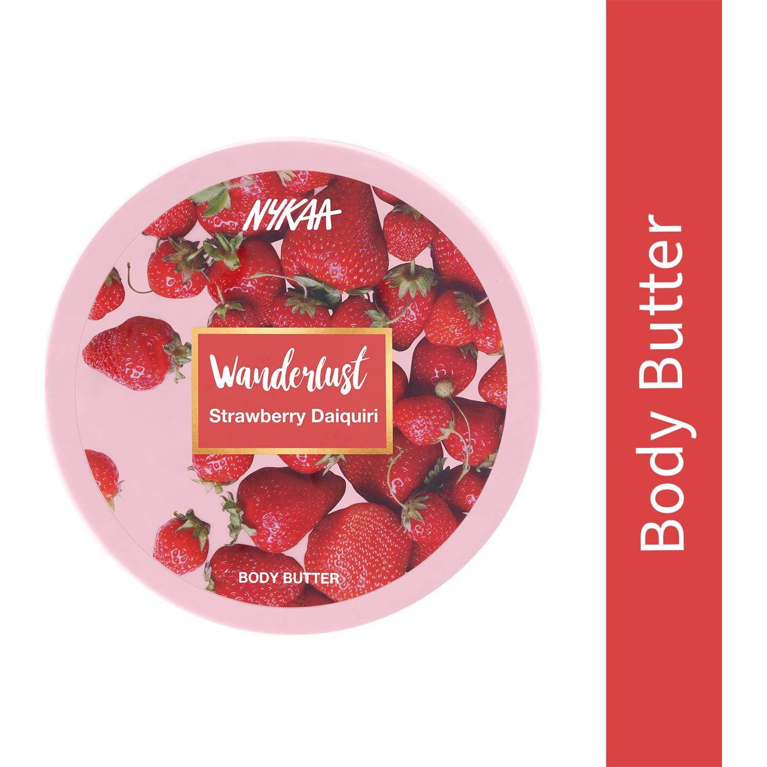 Manteca Corporal Nykaa Naturals Daiquiri de Fresa 190 g - Vegana