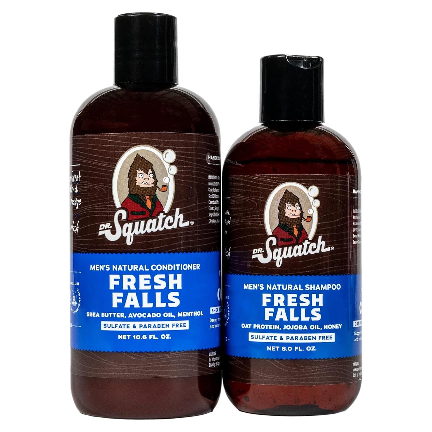 Paquete Natural para Cabello Dr. Squatch - Fresh Falls 236ml y 340ml