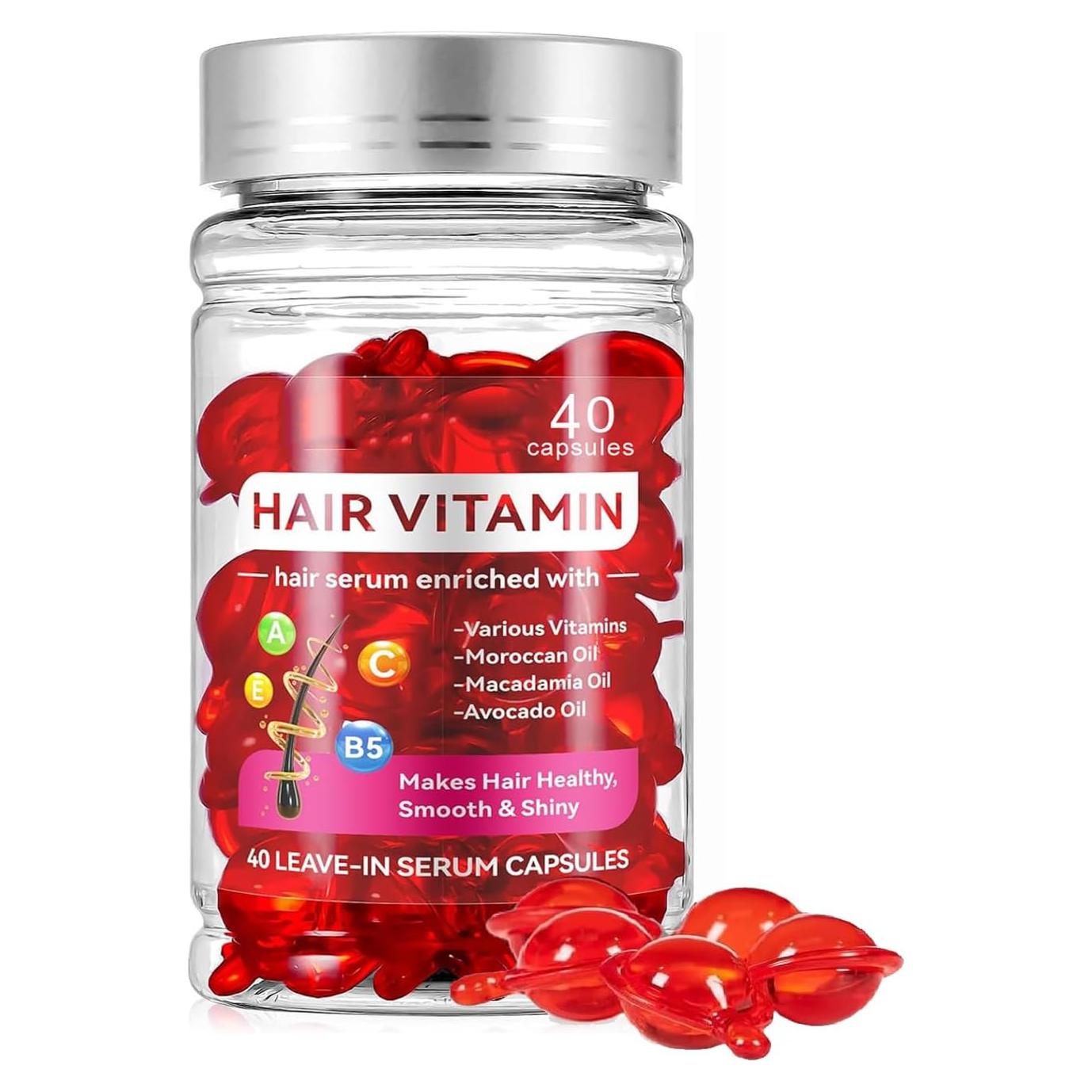 Suero Tratamiento Capilar MULPG 40 Cápsulas Vitaminas A C E Pro B5